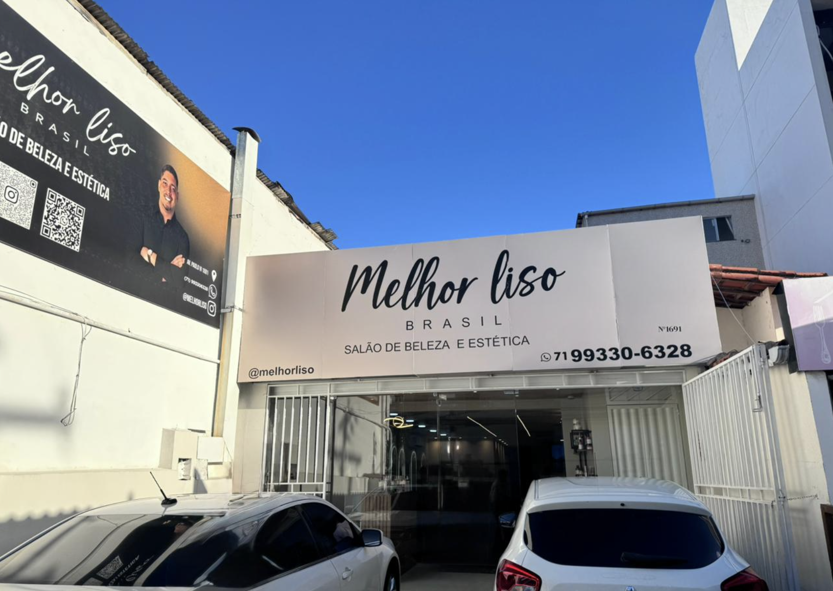 Fachada do salão Melhor Liso Brasil — Salão de Beleza e Estética em Salvador, BA